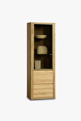 Jedno-dverová vitrína, Nice 10 dub natural